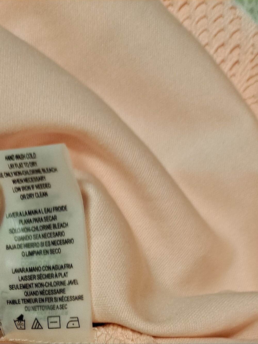 Karl Lagerfeld Sleeveless Peach Lace Shift Dress Sz M - Picture 6 of 7